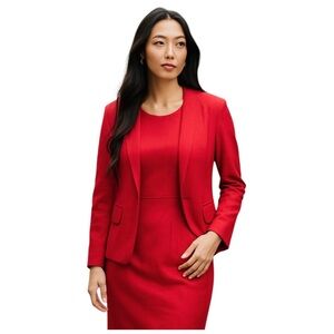 Iris Vintage Blazer & Dress Set. Red. Size 4